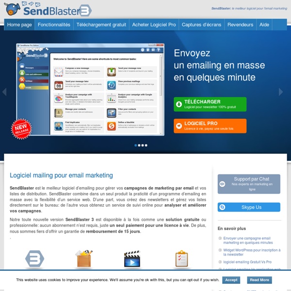 Logiciel mailing, email marketing, envoyer email