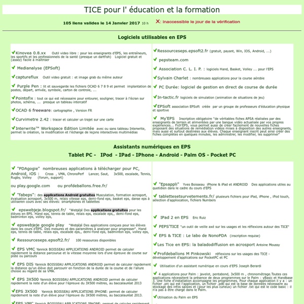 Logiciels, Assistant numériques, Tablette, IPad...