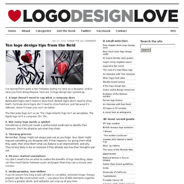 Ten logo design tips from the field