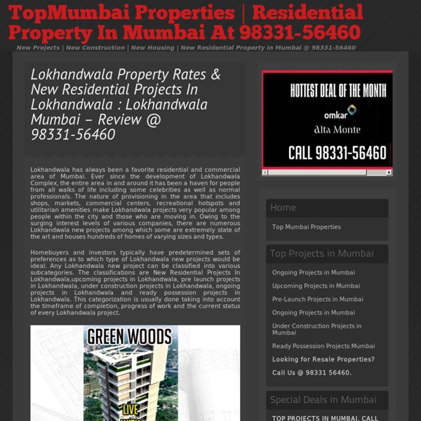 Lokhandwala property rates