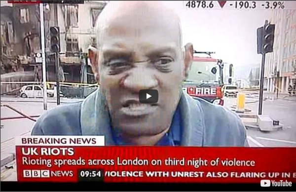 London Riots. (The BBC will never replay this. Send it out)