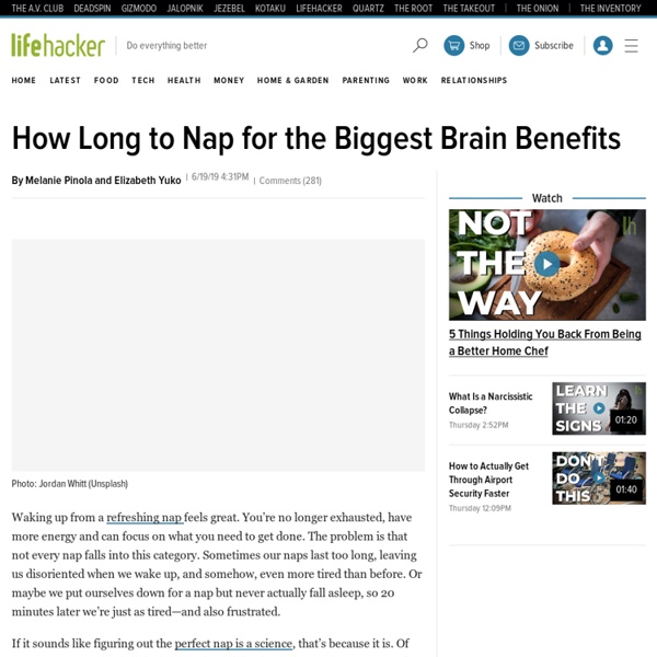 How Long to Nap for the Biggest Brain Benefits