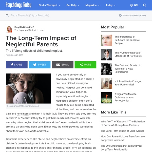 The Long-Term Impact of Neglectful Parents