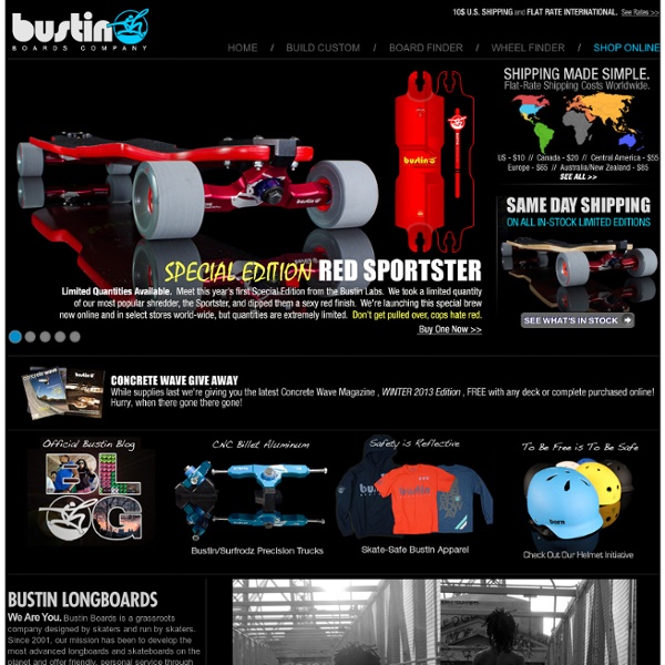 Longboards from Bustin Longboards NYC - Made in Brooklyn for the World