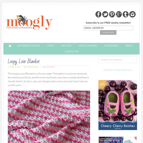 Loopy Love Blanket: Free Crochet Pattern in 7 Sizes!
