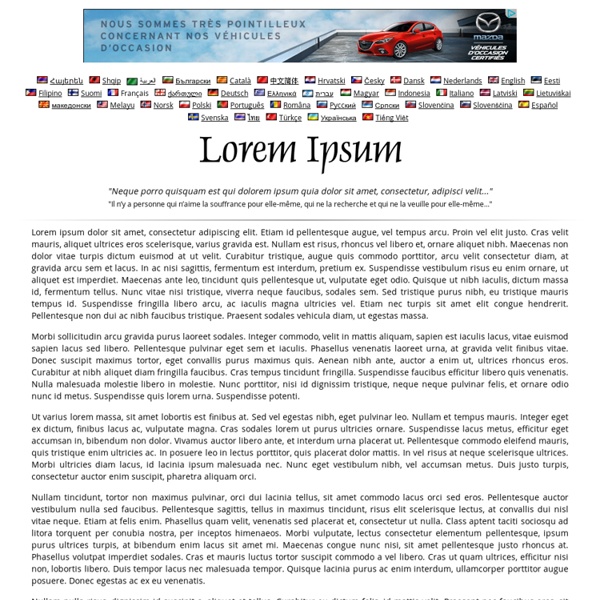 Lorem Ipsum - All the facts - Lipsum generator