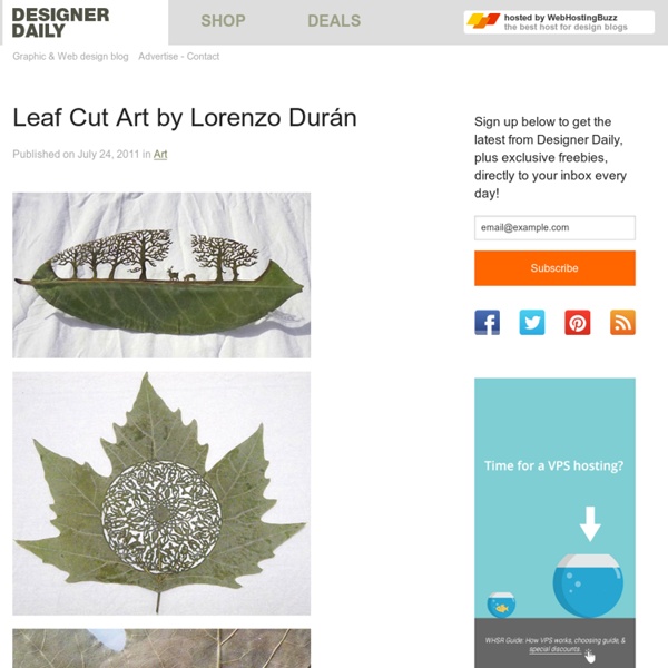Leaf Cut Art by Lorenzo Durán - StumbleUpon