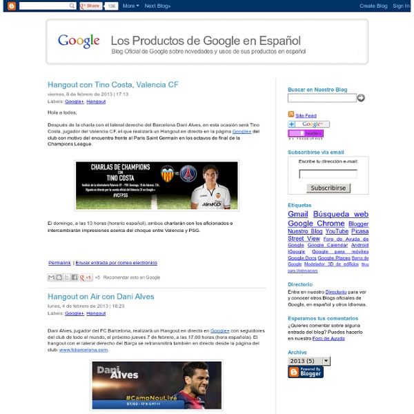 Los Productos de Google en Español