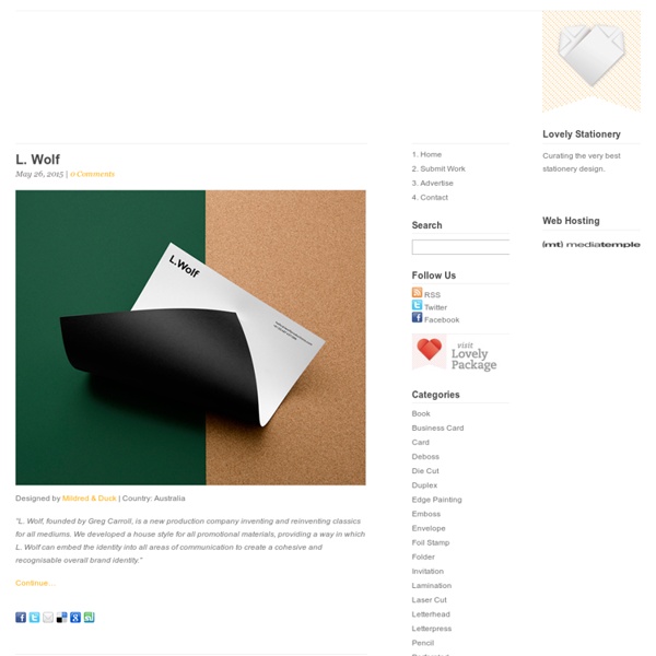 Lovely Stationery . Curating the very best of stationery design