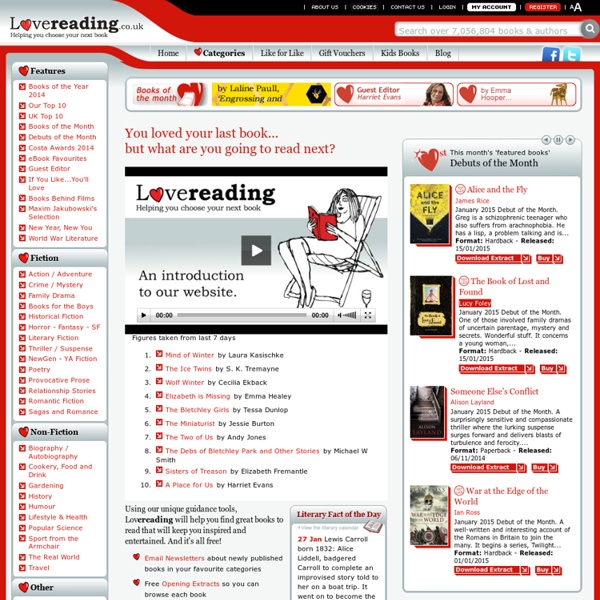 Lovereading UK - Reviews and Recommendations. Buy Books and eBooks, Read free Opening Extracts