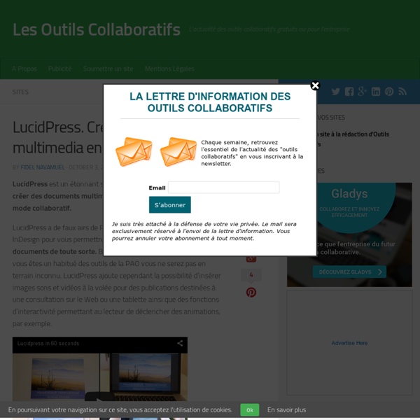 LucidPress. Creer des documents multimedia en mode collaboratif