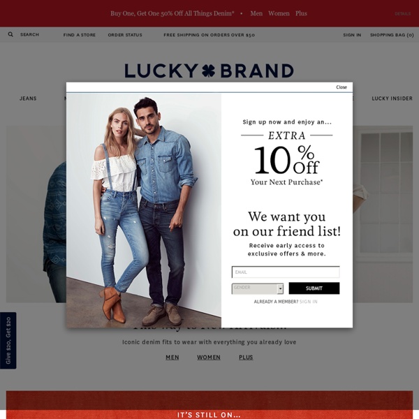 Jeans, Men’s & Women’s Clothing & Designer Denim – Lucky Brand