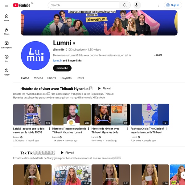 Lumni sur YouTube