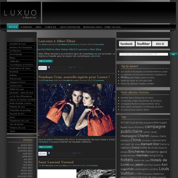 LUXUO - Blog du Luxe
