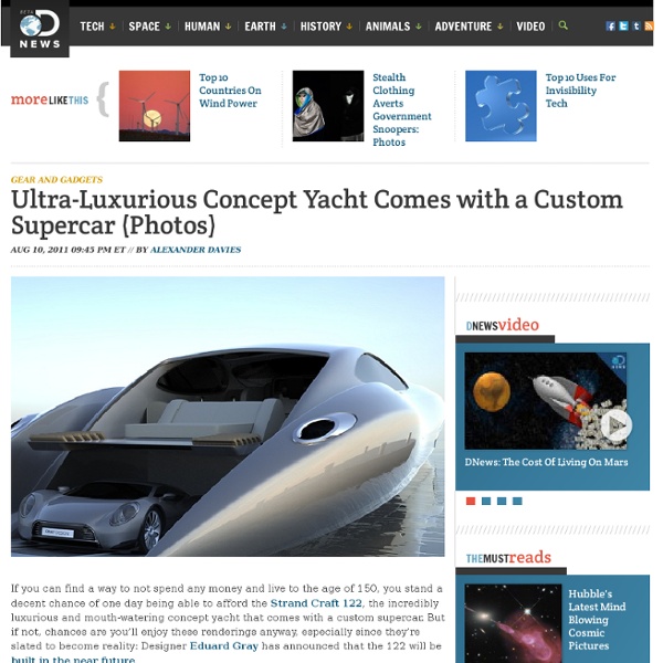 Ultra-Luxurious Concept Yacht Comes with a Custom Supercar (Photos)
