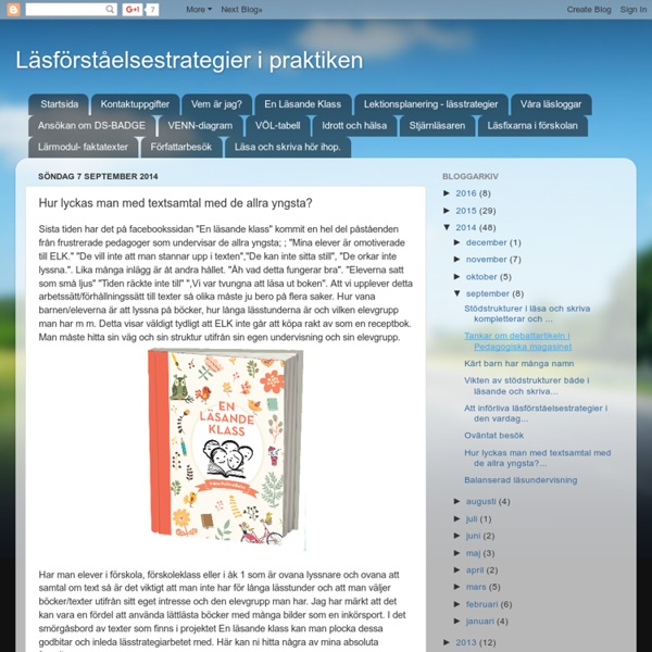 Hur lyckas man med textsamtal med de allra yngsta?