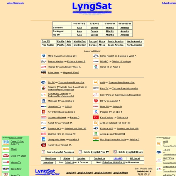 LyngSat - Lyngemark Satellite
