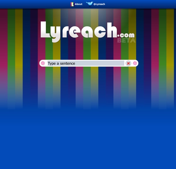 Lyreach.com Find Songs By Few Words
