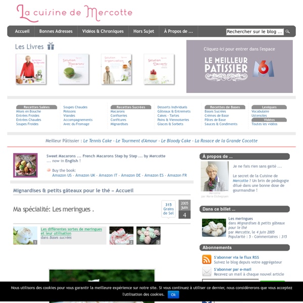 » Ma spécialité: Les meringues .