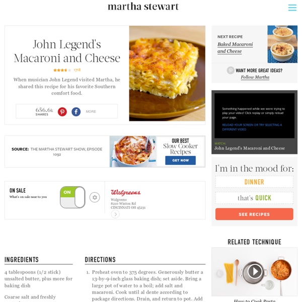 John Legend's Macaroni and Cheese