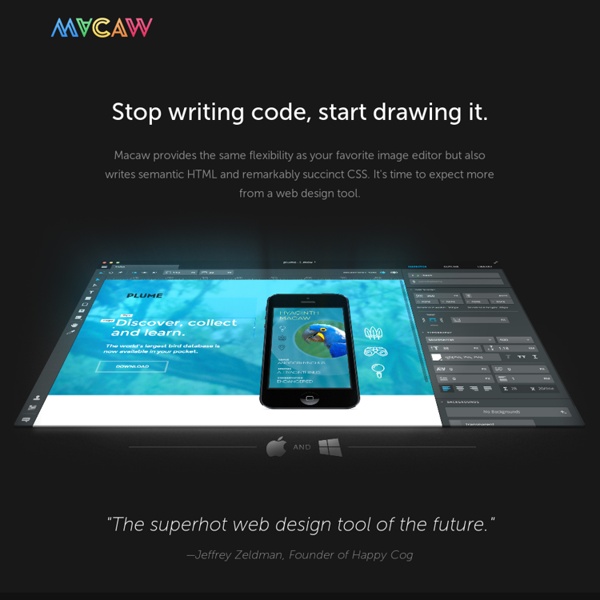 The code-savvy web design tool.