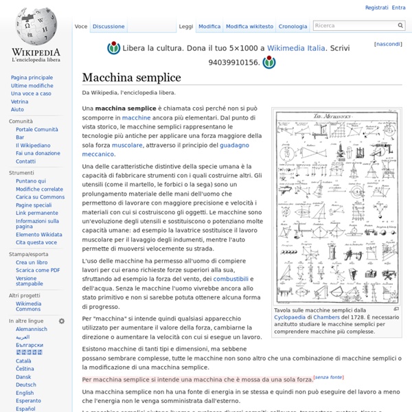 Macchina semplice