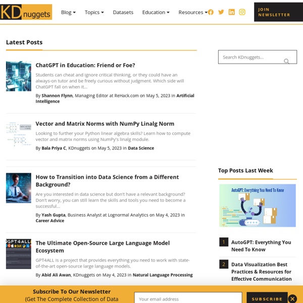Data Mining Community's Top Resource
