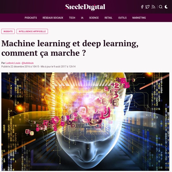 Machine learning et deep learning, comment ça marche ?