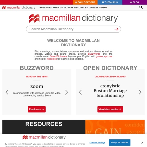 Macmillan Dictionary and Thesaurus: Free English Dictionary Online