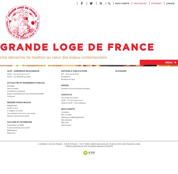 Franc-Maçonnerie en Grande Loge De France