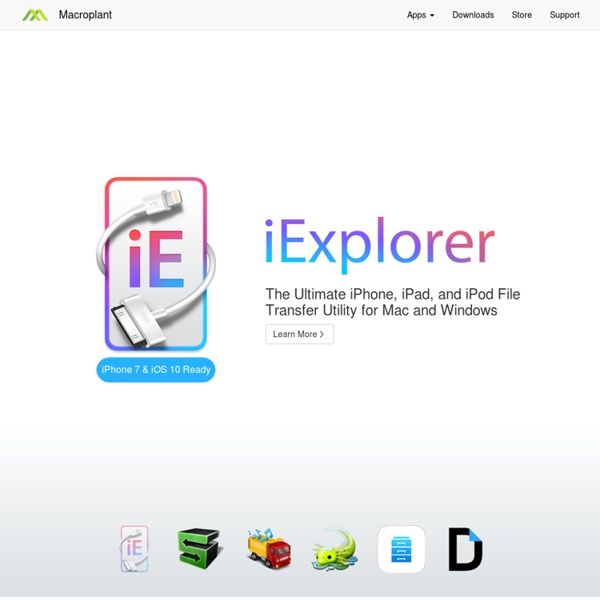 iPhone Explorer - A USB iPhone browser for Mac and PC