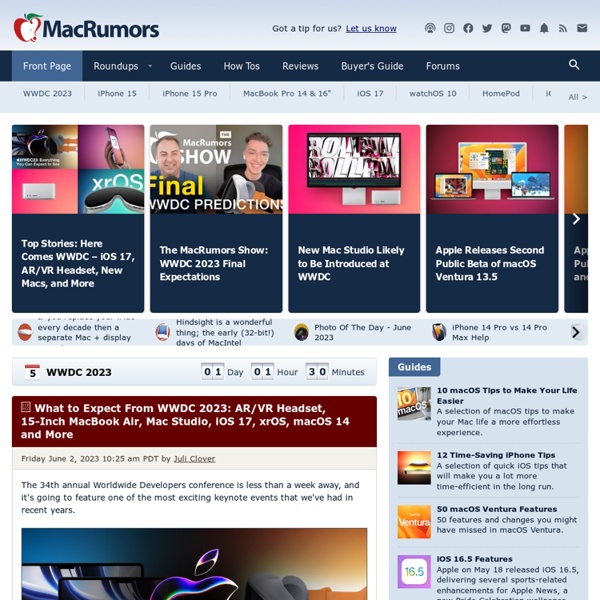 Mac Rumors: Apple Mac Rumors and News You Care About