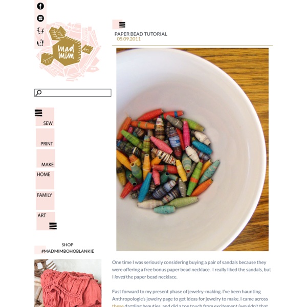 Paper Bead Tutorial