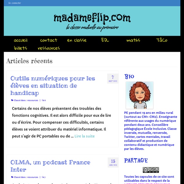 Madameflip.com – La classe inversée (flipclass) des @cmburie