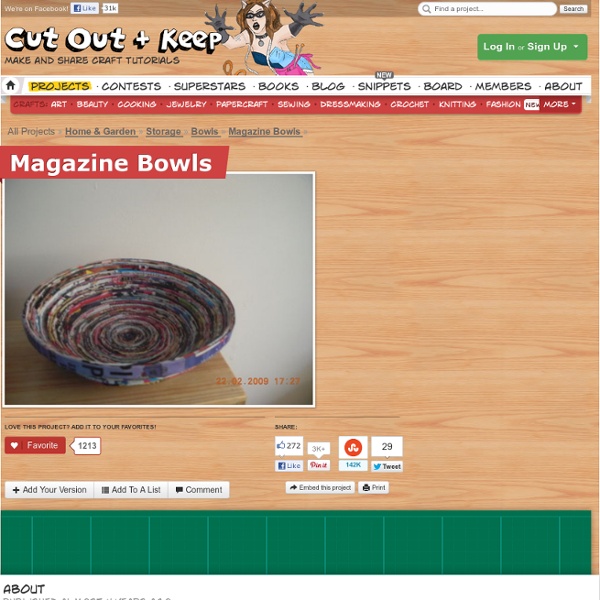 How To » Magazine Bowls