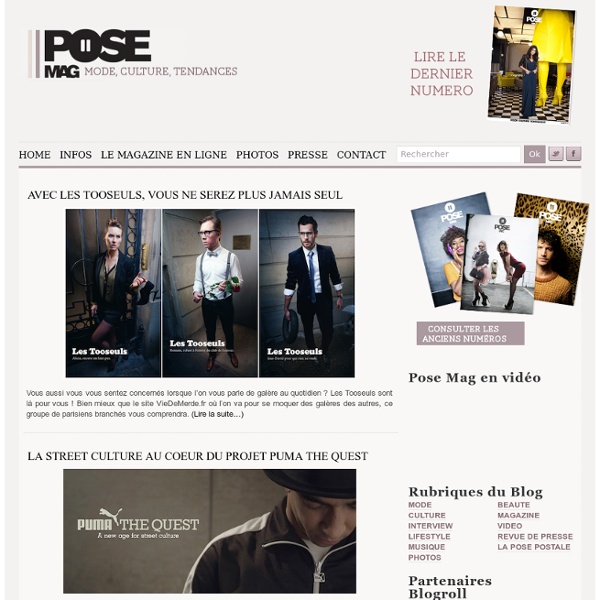 Pose Mag, Mode Culture et Tendances