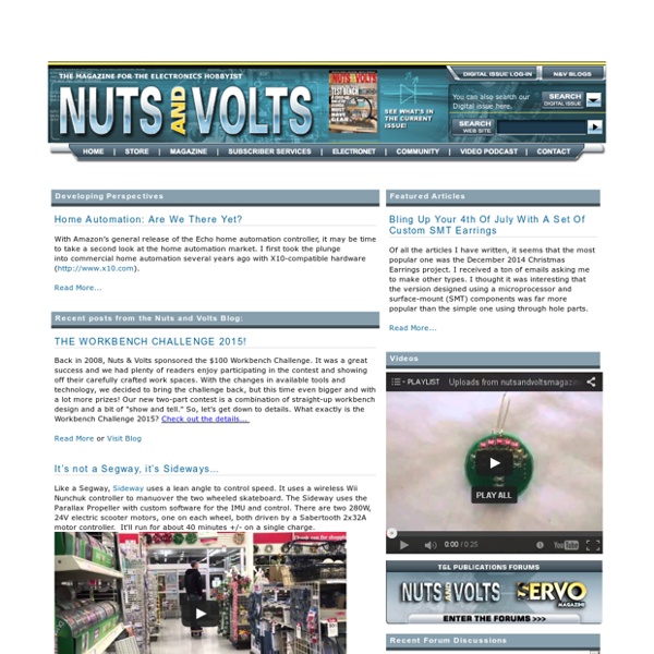 Nuts & Volts Magazine - For The Electronics Hobbyist
