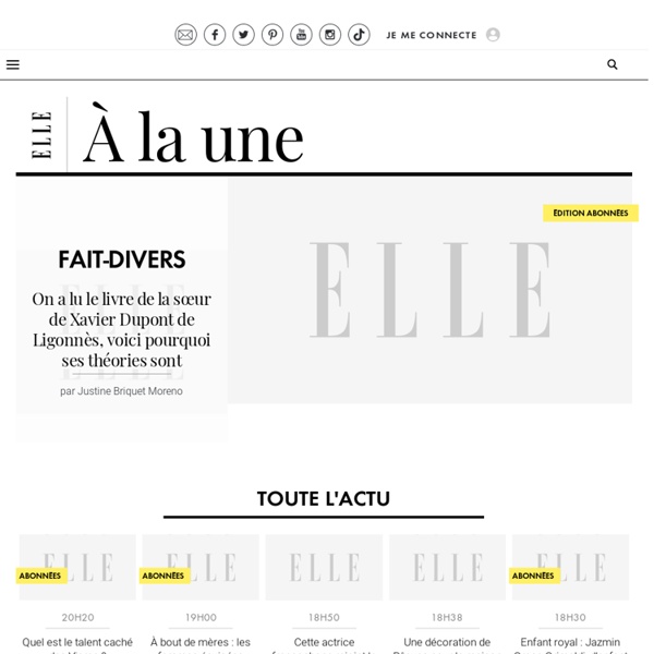 Magazine ELLE : magazine feminin mode, beauté, cuisine - Elle
