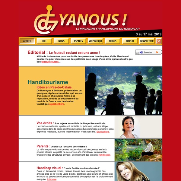 Yanous ! Le magazine francophone du handicap.
