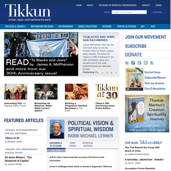 Tikkun Magazine - A Jewish Magazine, an Interfaith Movement
