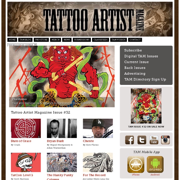 The Trade Journal for the Professional Tattooer