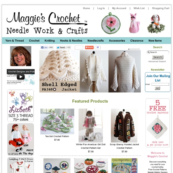 Maggie's Crochet - Crochet Patterns, Knitting Patterns, Yarn and Craft Supplies