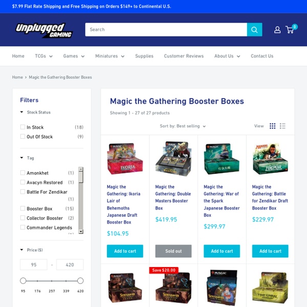 Shop Magic the Gathering Booster Boxes for Sale