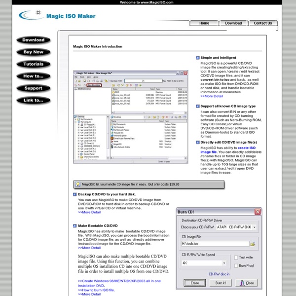 MagicISO - Convert BIN to ISO, Create, Edit, Burn, Extract ISO file, ISO/BIN converter/extractor/editor