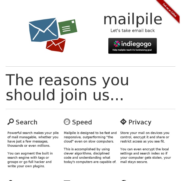 Mailpile: Let's take e-mail back! - Vimperator