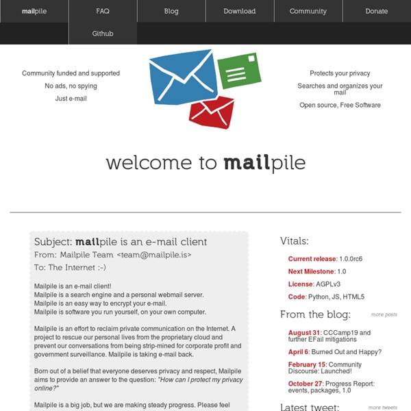 Mailpile: Let's take e-mail back!