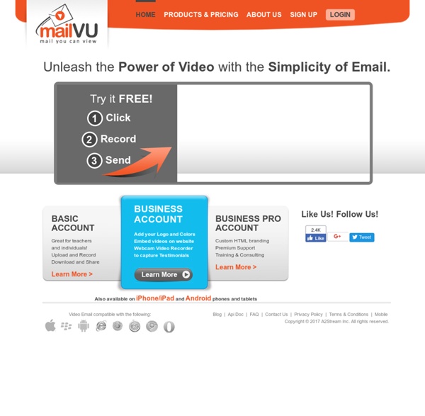 MailVU.com: Video Email