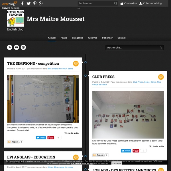 Mrs Maitre Mousset - English blog