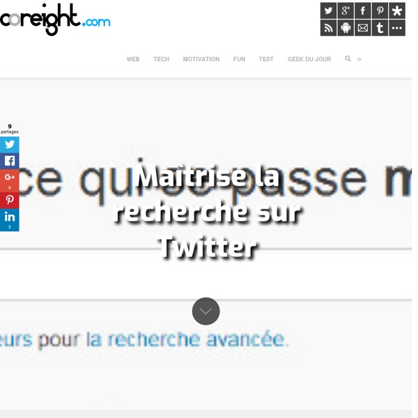 Maîtrise la recherche sur Twitter