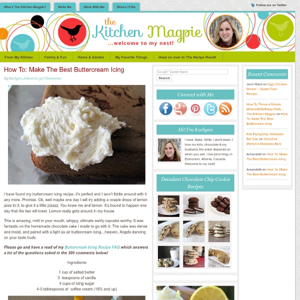 How To: Make The Best Butter Cream Icing — The Kitchen Magpie